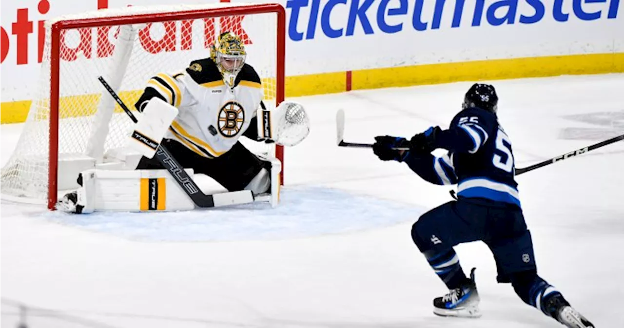 Top line, power play explode as Winnipeg Jets demolish Boston 8-1