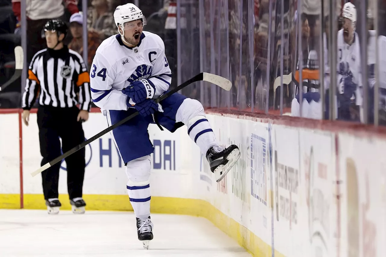 Matthews scores in overtime to lift Maple Leafs to 2-1 win over Devils