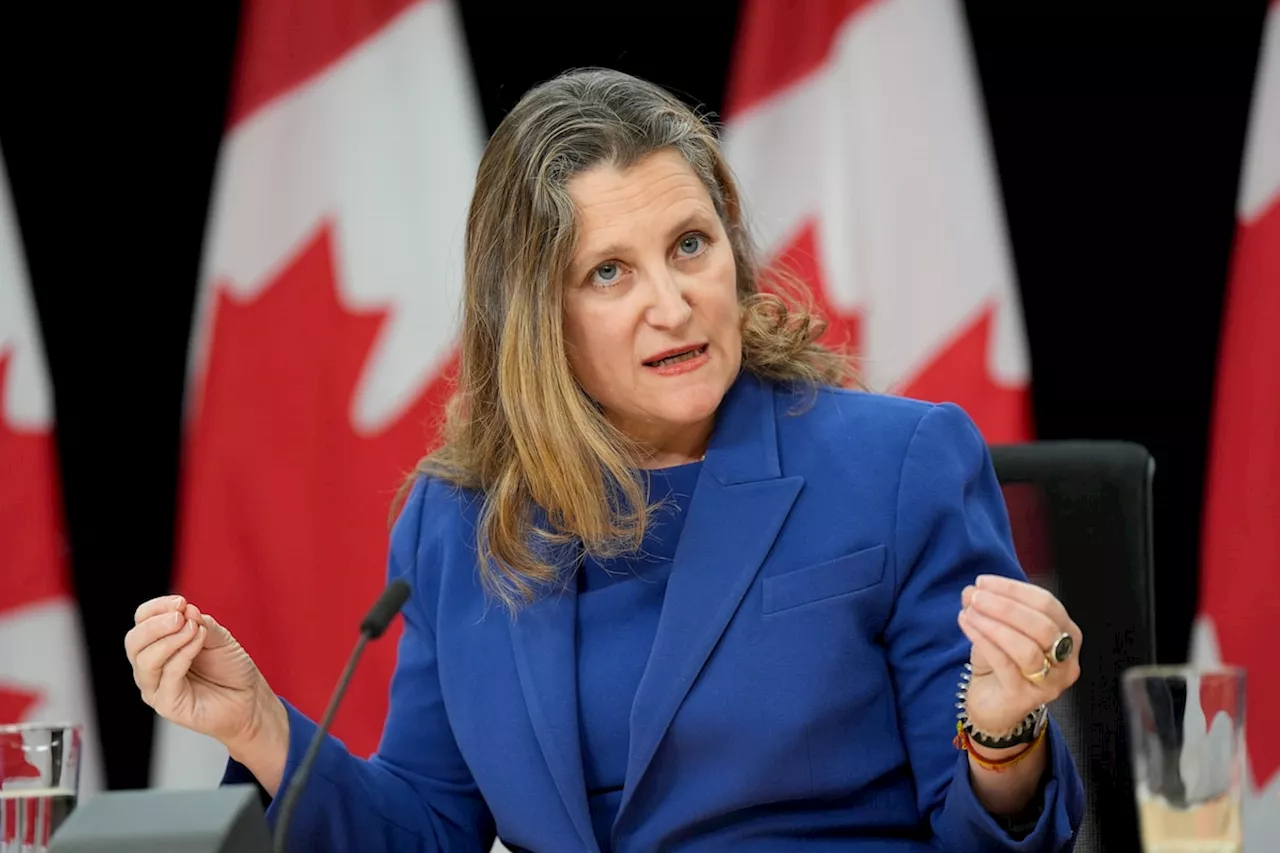 Trudeau avoids addressing tensions with Freeland over spending on GST holiday, $250 cheques