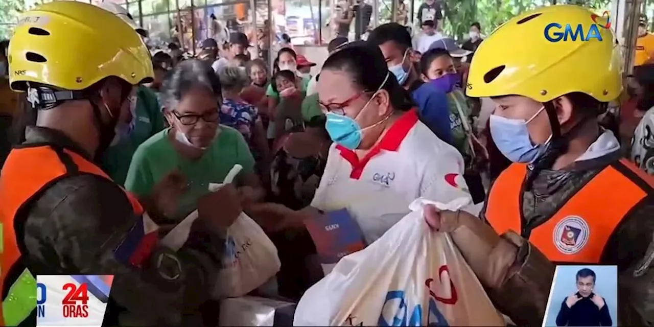 8,000 individuals affected by Kanlaon Volcano's eruption in Negros Occidental receive relief goods, masks from GMA Kapuso Foundation