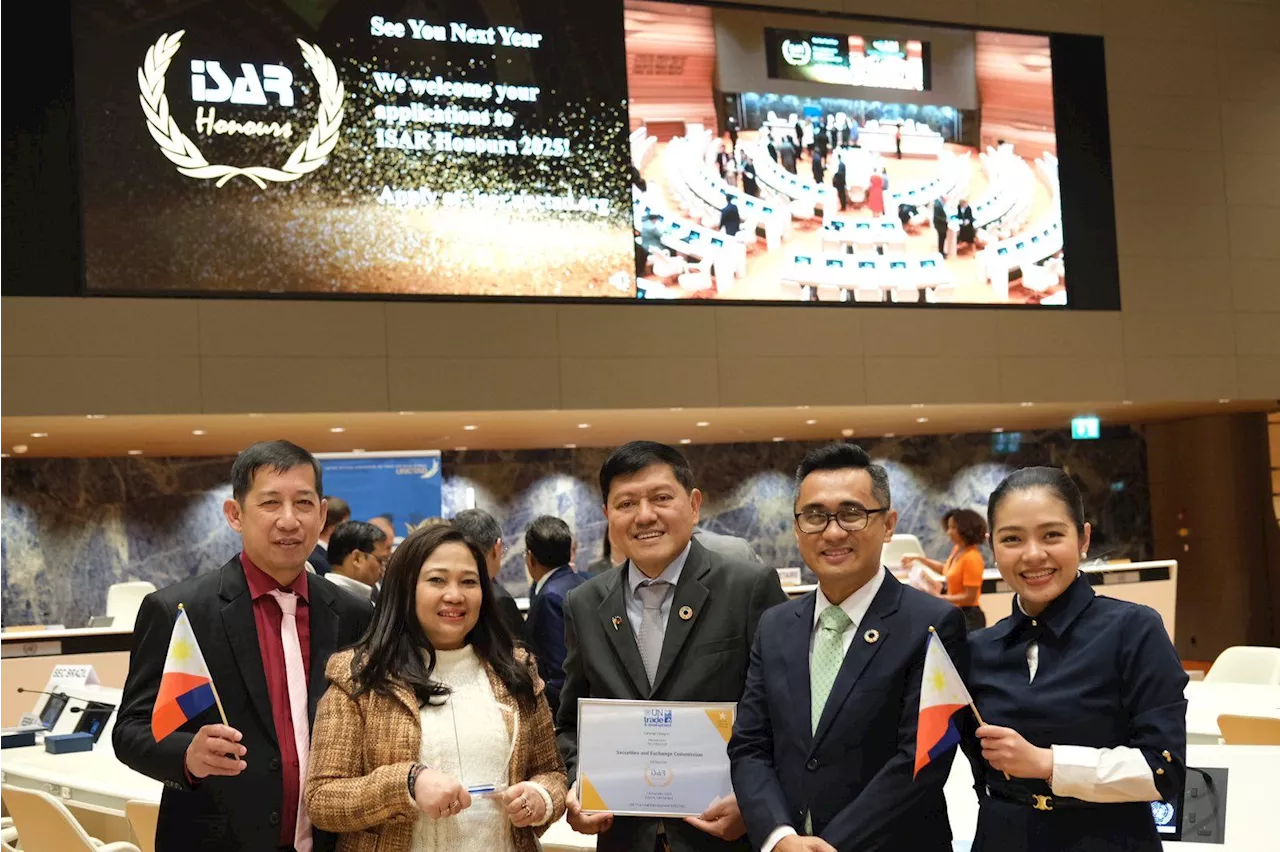 SEC wins third UN sustainability award for Philippines