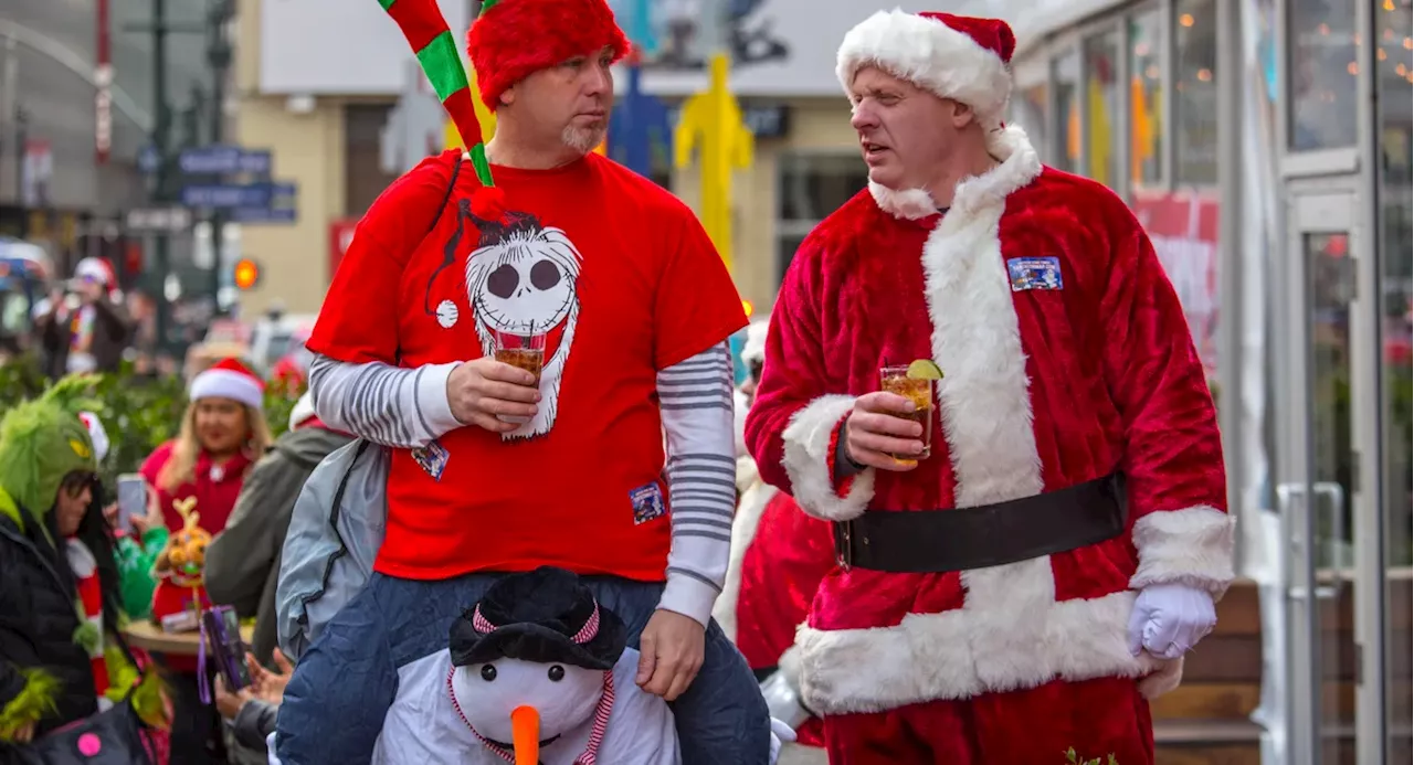 No booze, more officers at NYC-area subway stations to curb SantaCon mayhem