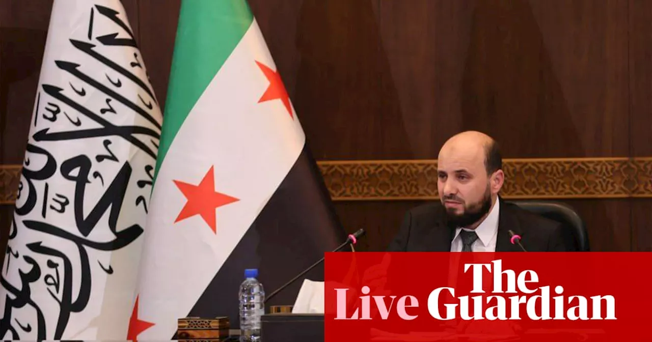 Middle East crisis live: rebel-backed Syrian interim prime minister urges ‘stability and calm’