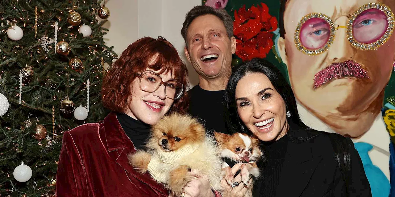 Brat Pack Members Demi Moore and Molly Ringwald Reunited for a Puppy Playdate