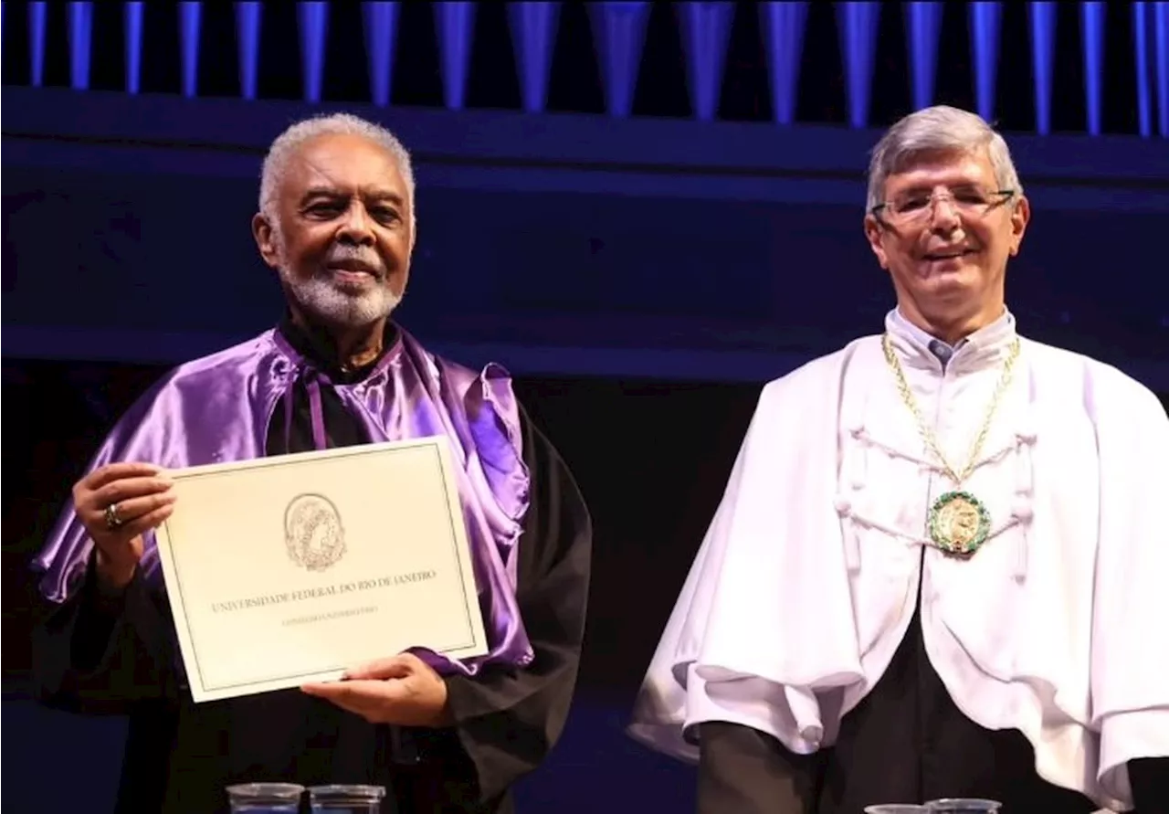 Gilberto Gil recebe título de doutor honoris causa da UFRJ