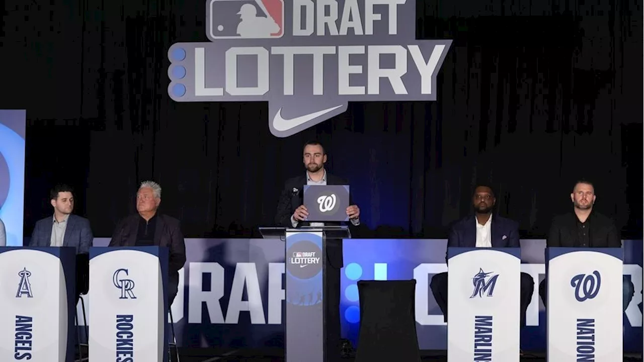 Washington Nationals win lottery for No. 1 pick in next amateur baseball draft