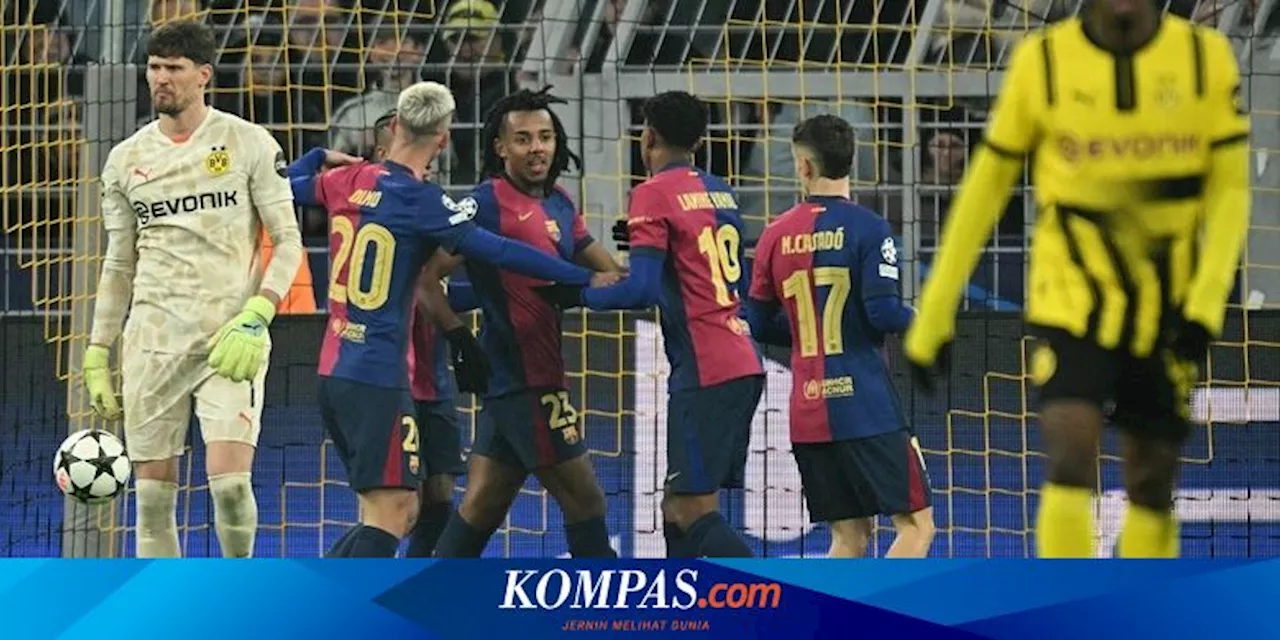 Hasil Liga Champions: Barcelona Bekuk Dortmund, Man City Takluk dari Juventus