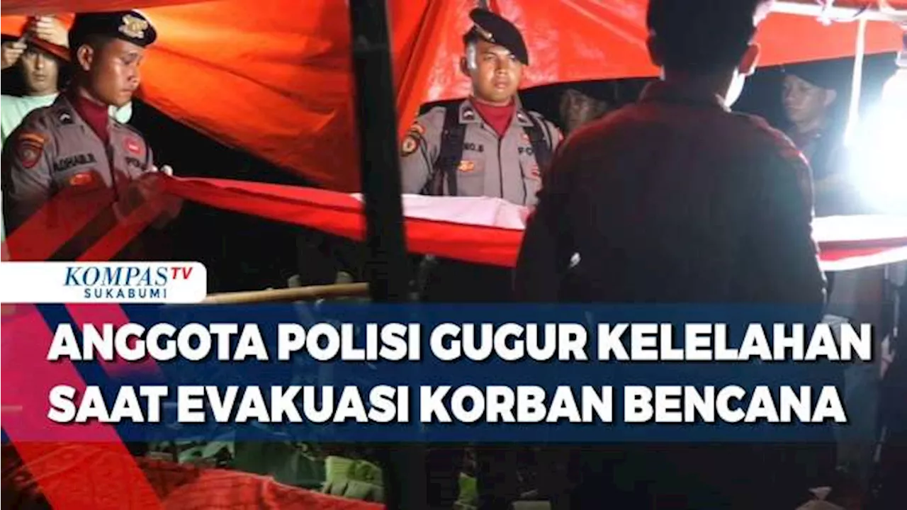 Anggota Polisi Gugur Kelelahan Saat Evakuasi Korban Bencana