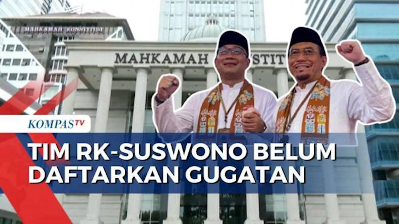 Hari Terakhir, Tim RK-Suswono Belum Daftarkan Gugatan Hasil Pilgub Jakarta ke MK