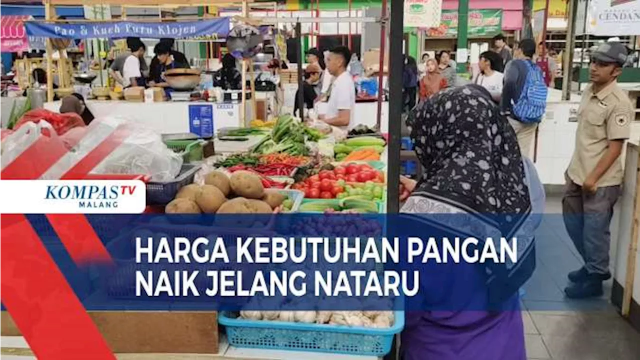 Jelang Nataru Harga Bahan Pangan di Pasaran Naik