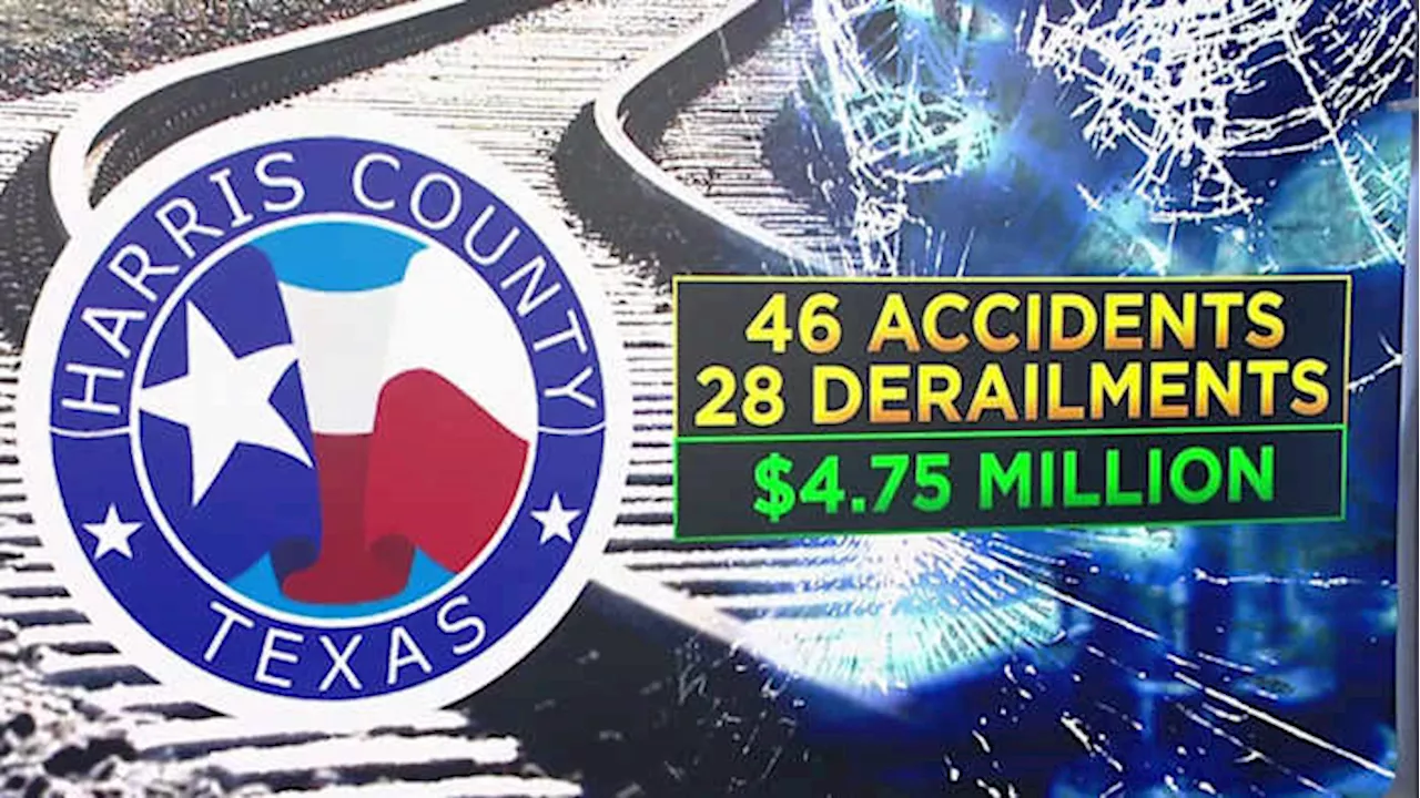 By the numbers: Texas leads nation in freight train accidents, Harris County ranks highest in state