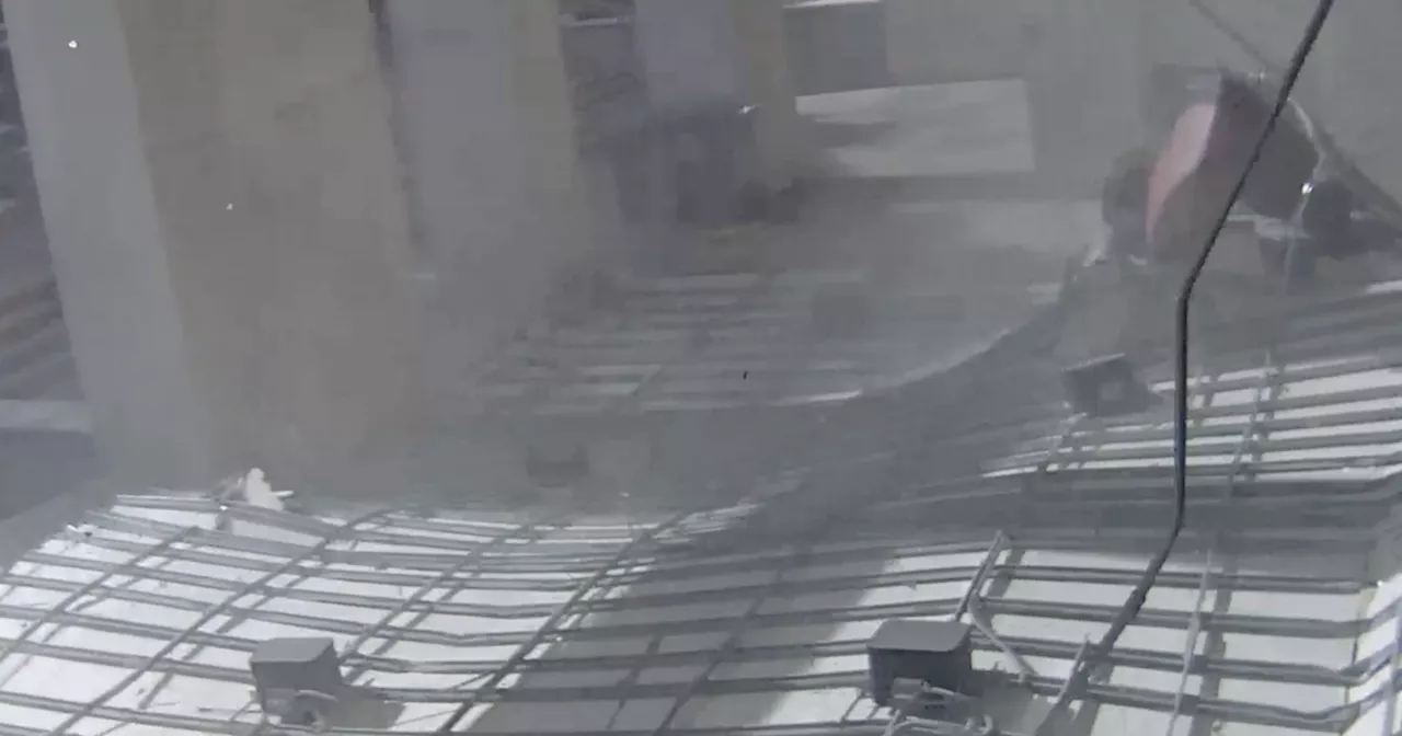 UT Austin releases video of ceiling collapse at campus building