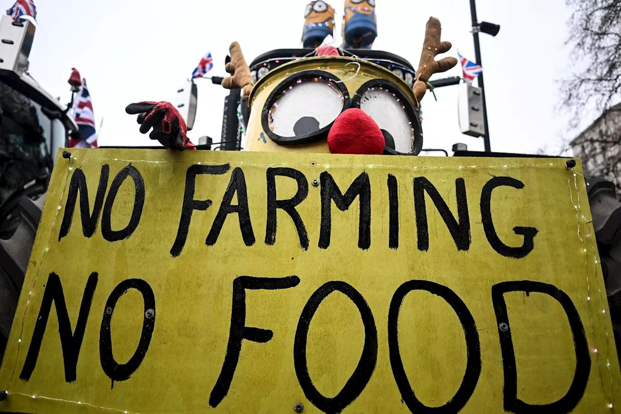 Royaume-Uni: des dizaines de tracteurs devant Westminster contre une taxe sur la succession