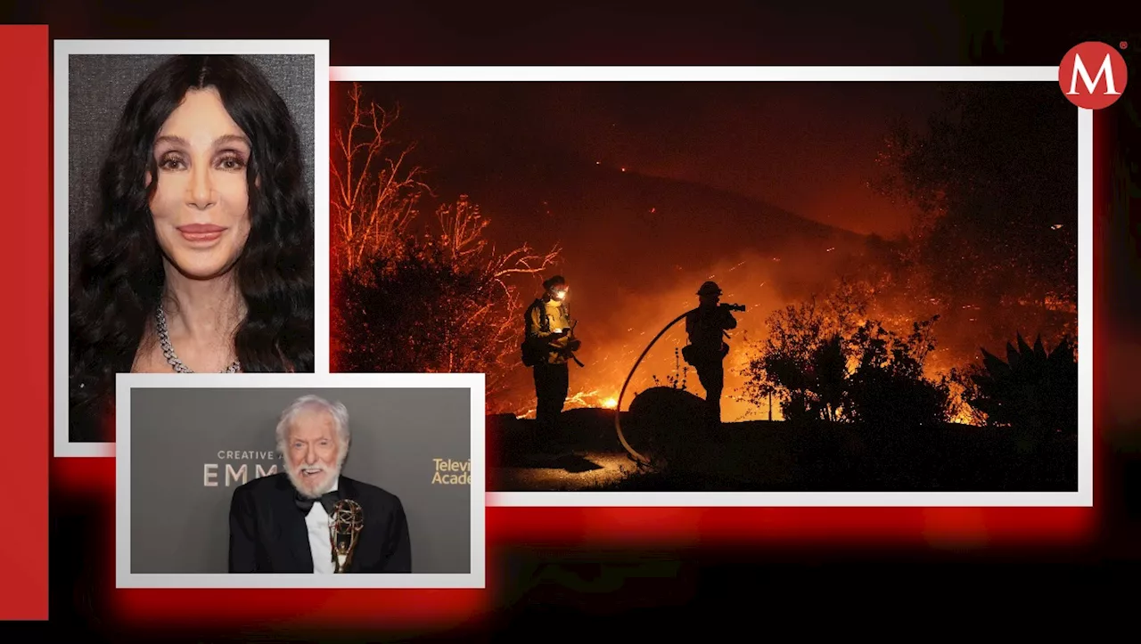 Cher y Dick Van Dyke entre las miles de personas evacuadas de un incendio en Malibú, California