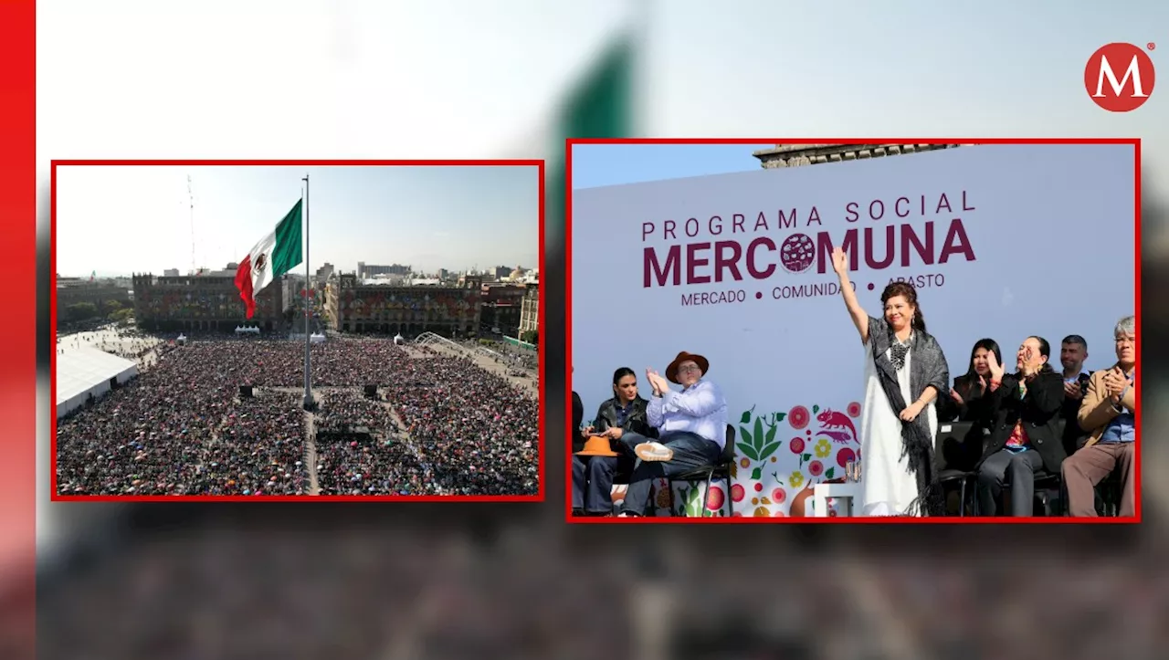 Clara Brugada inicia entrega de vales del programa 'Mercomuna' en CdMx