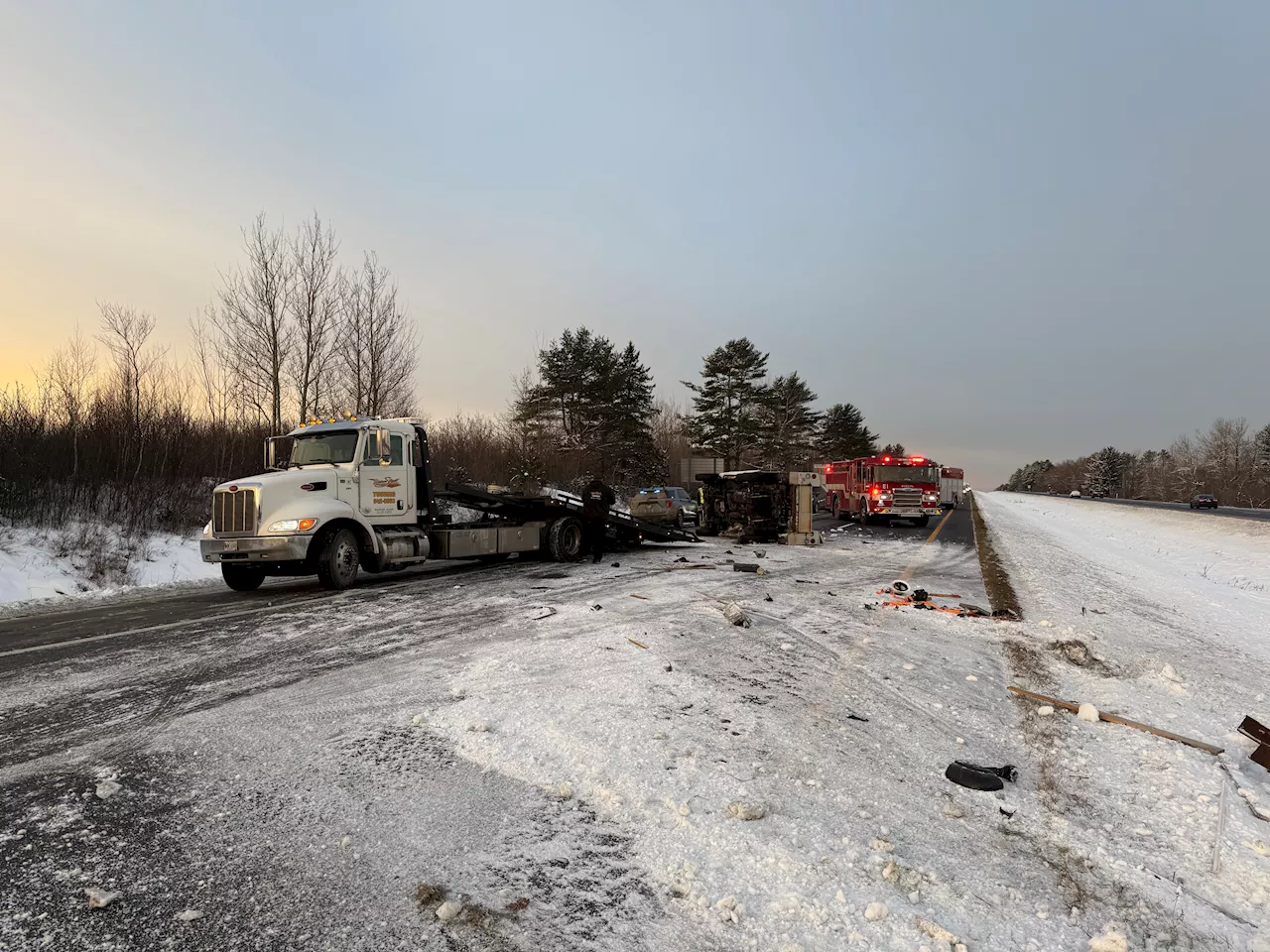 Mass. man badly injured after being thrown from pickup in Maine crash