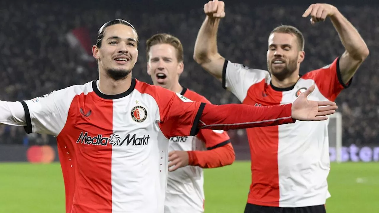 Feyenoord wervelt voor rust en wint in Champions League van Sparta Praag