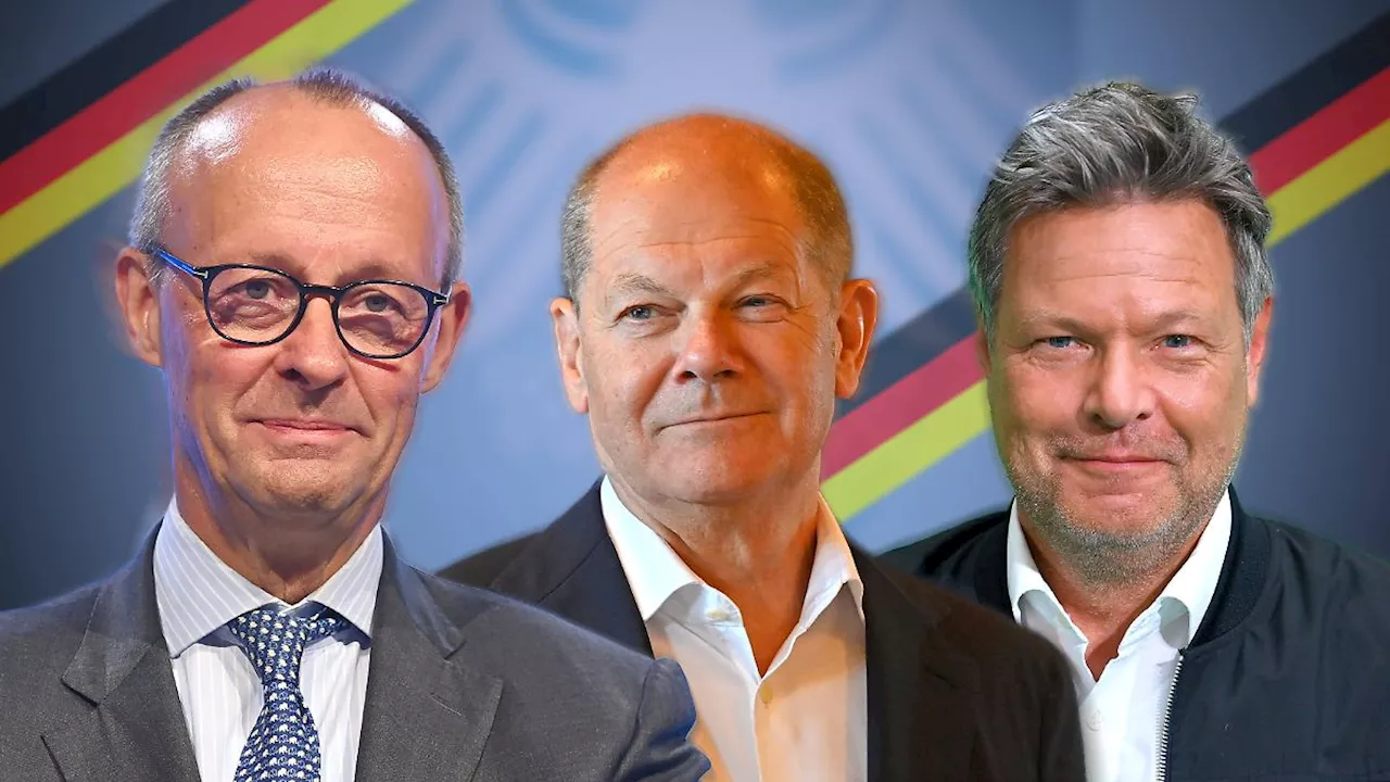 Fairnessversprechen im TV: Scholz, Merz und Habeck wollen im Wahlkampf anständig bleiben