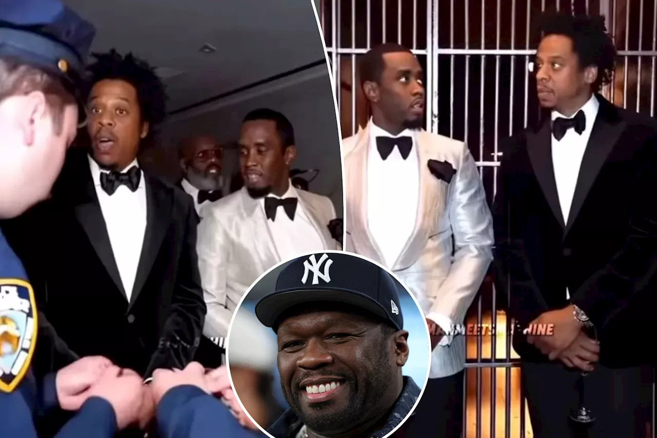 50 Cent trolls Jay-Z and Diddy again with AI-generated arrest video after child rape lawsuit