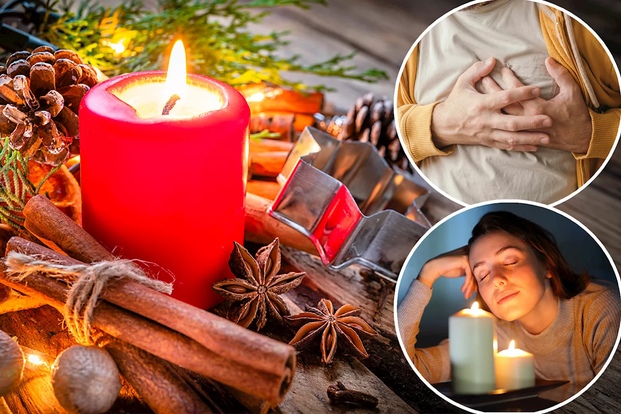 How your scented Christmas candles can up your risk of heart disease, lung cancer