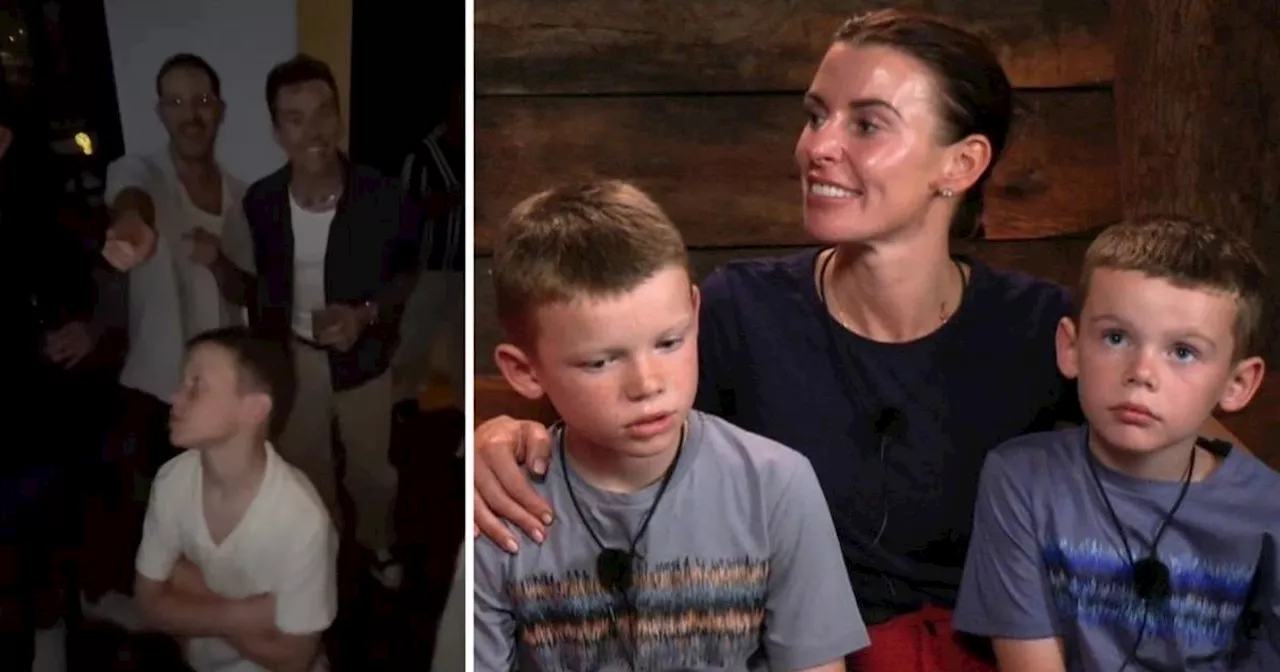 I'm A Celeb fans spot Coleen Rooney's 'bored' son at wrap party