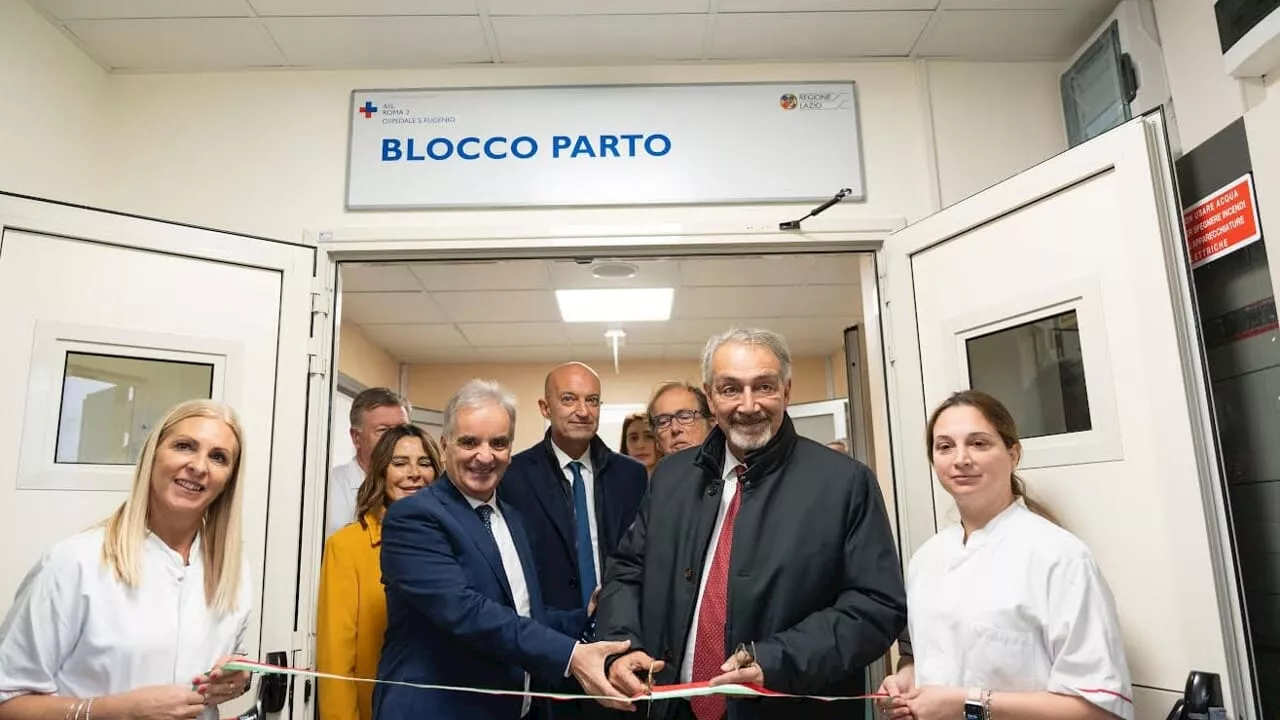 Più assistenza per neonati e future mamme: al Sant'Eugenio inaugurato il nuovo blocco parto