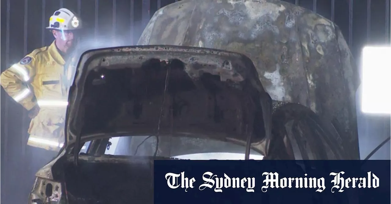 Car torched, multiple shots fired, and a crashed ute: Brazen attack in Sydney’s west