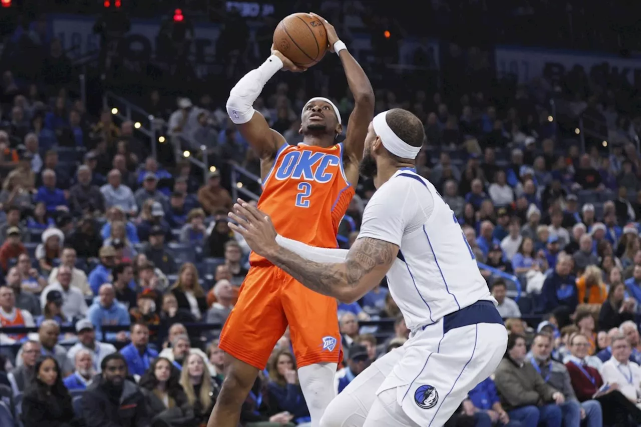 Gilgeous-Alexander scores 39, Thunder beat Mavericks 118-104, advance to NBA Cup semifinals