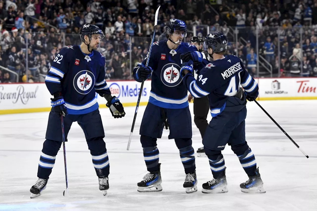 Scheifele shines in 8-1 win over Sweeney's Bruins