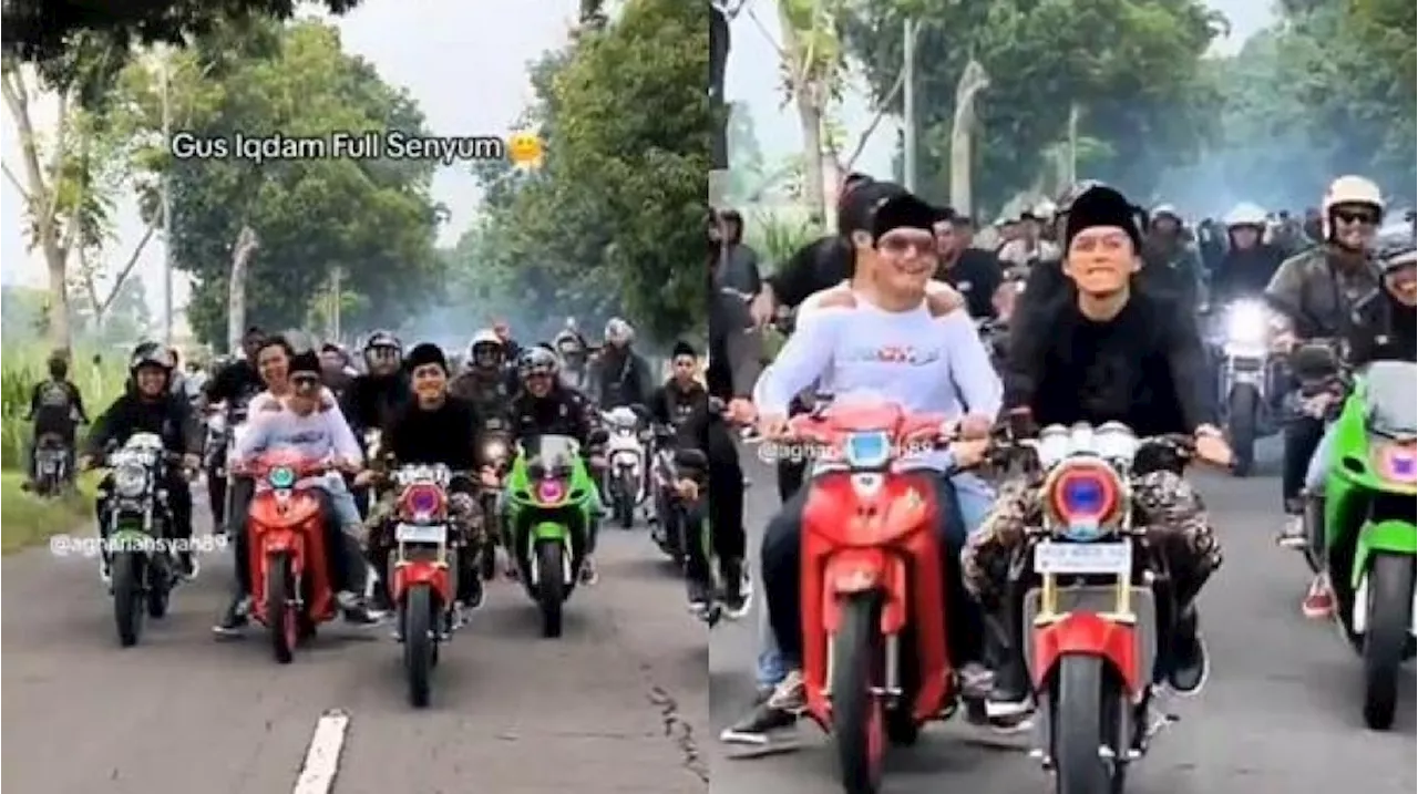 Adab Mirip Gus Miftah, Video Gus Iqdam Konvoi Geber-geber Motor Jadi Gunjingan