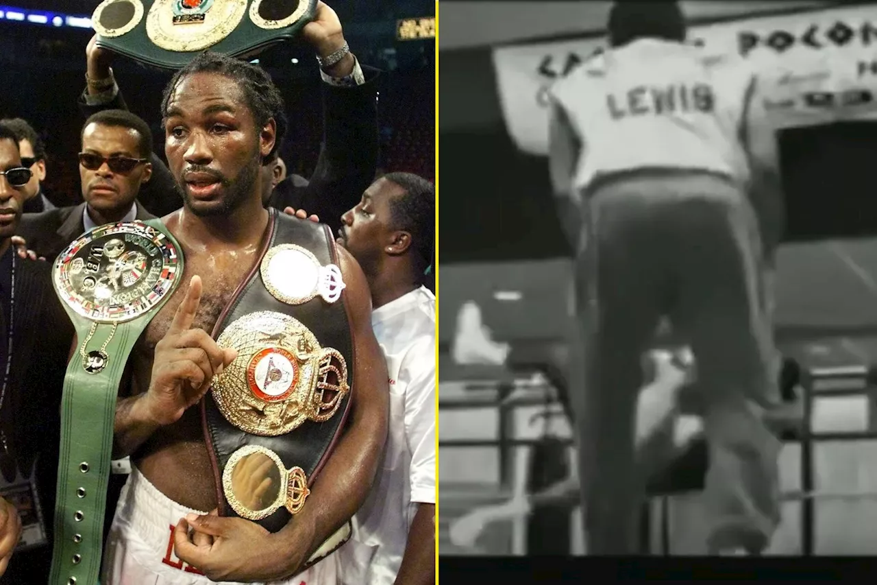 Lennox Lewis got bodyslammed by judo black belt during heated sparring session in preparation for Evander...