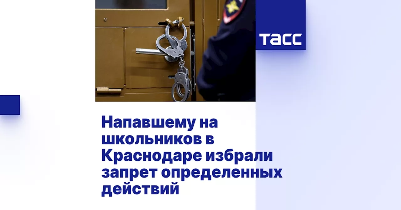 Напавшему на школьников в Краснодаре избрали запрет определенных действий