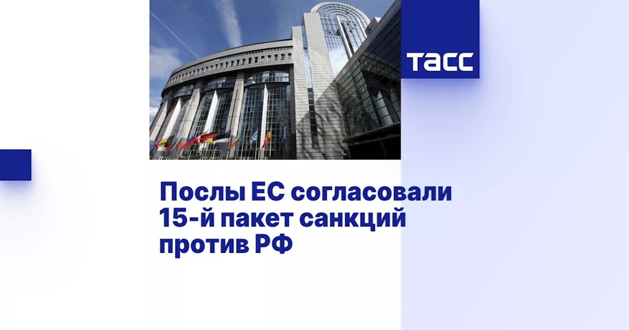 Послы ЕС согласовали 15-й пакет санкций против РФ