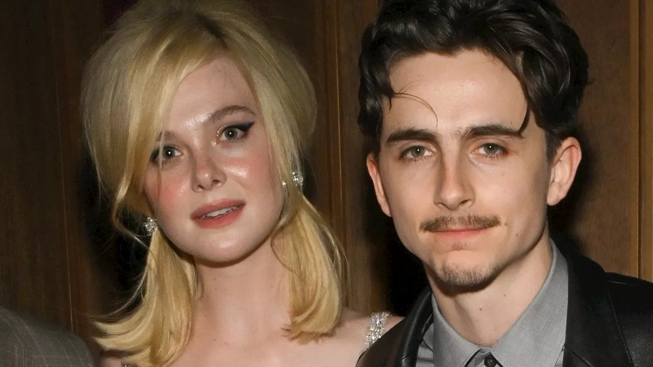 Timothée Chalamet & Elle Fanning Dressed for Different Decades for the A Complete Unknown Premiere