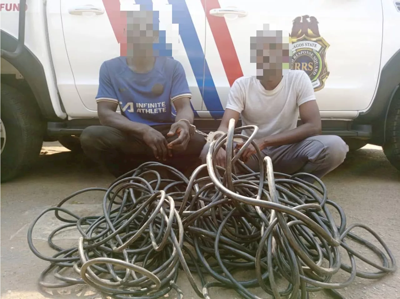 Police arrest security guards for 'stealing armoured cables worth N632k’