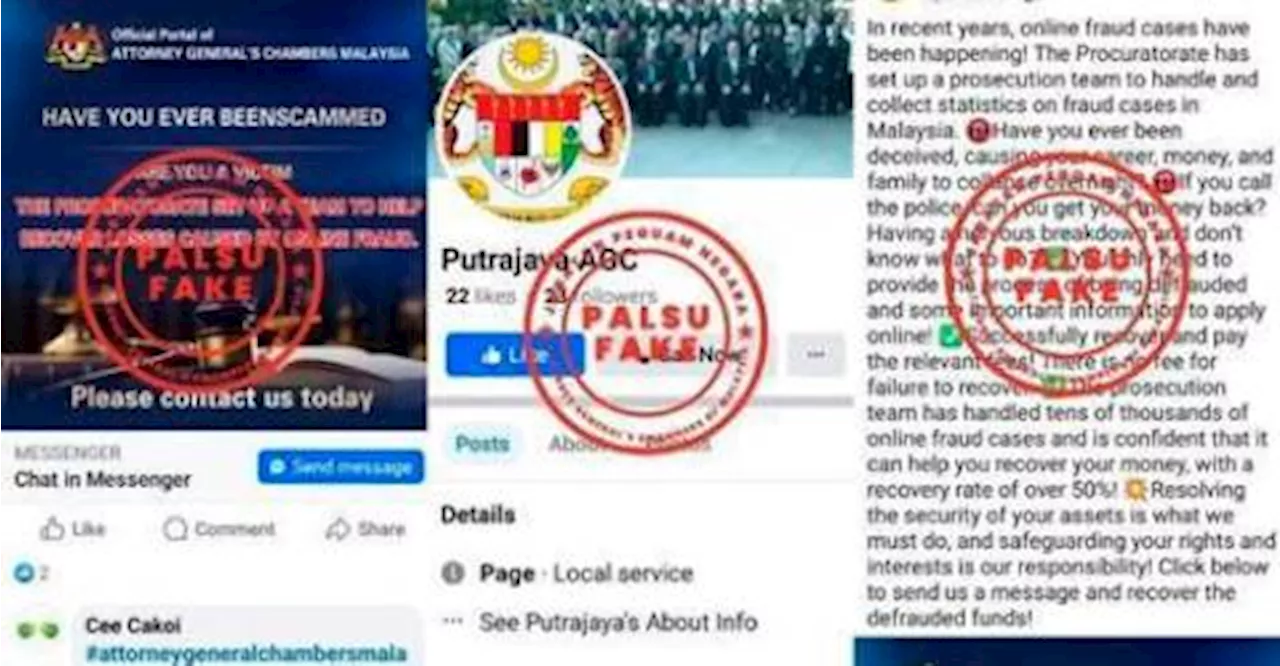 AGC kesal penyebaran maklumat, akaun palsu di Facebook