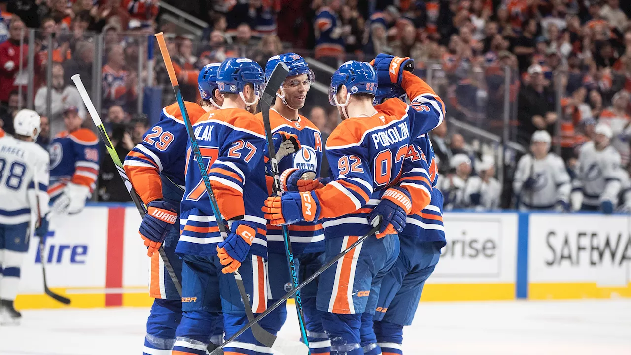 Draisaitl scores 20th, McDavid nets highlight reel goal as Oilers edge Lightning