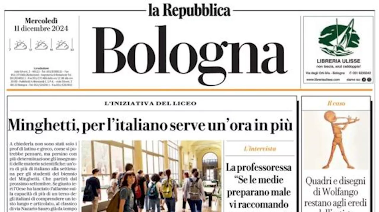 Repubblica (ed. Bologna): 'Bologna a Lisbona, contro il Benfica tocca a Dallinga'