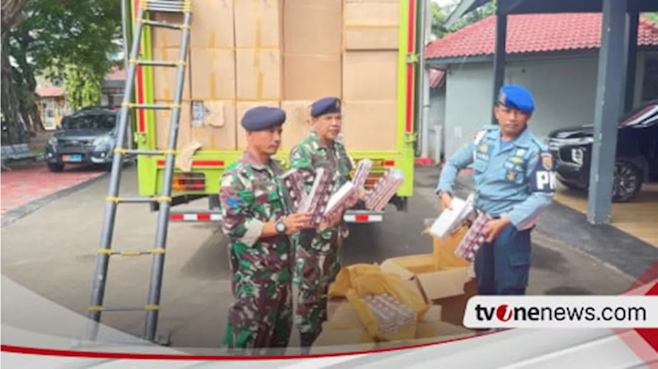 TNI AL Gagalkan Penyelundupan Rokok Ilegal di Pelabuhan Merak, Kerugian Negara Rp9,6 Miliar Berhasil Selamat