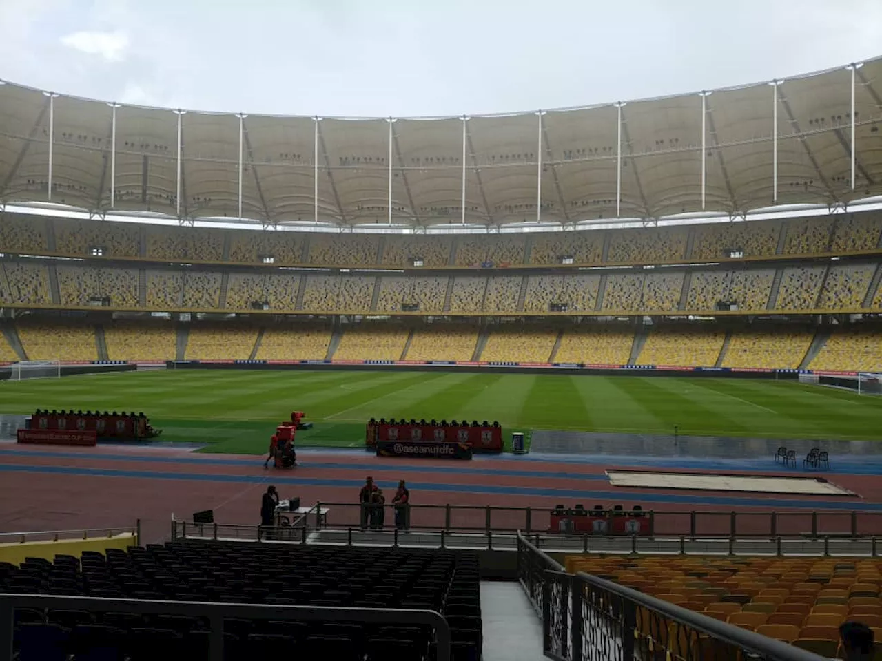 Padang Stadium Nasional Bukit Jalil nampak cantik