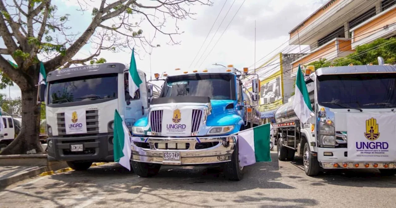 Video: Los polémicos carrotanques de Ungrd llegan a Santa Marta y se entregarán en 18 departamentos