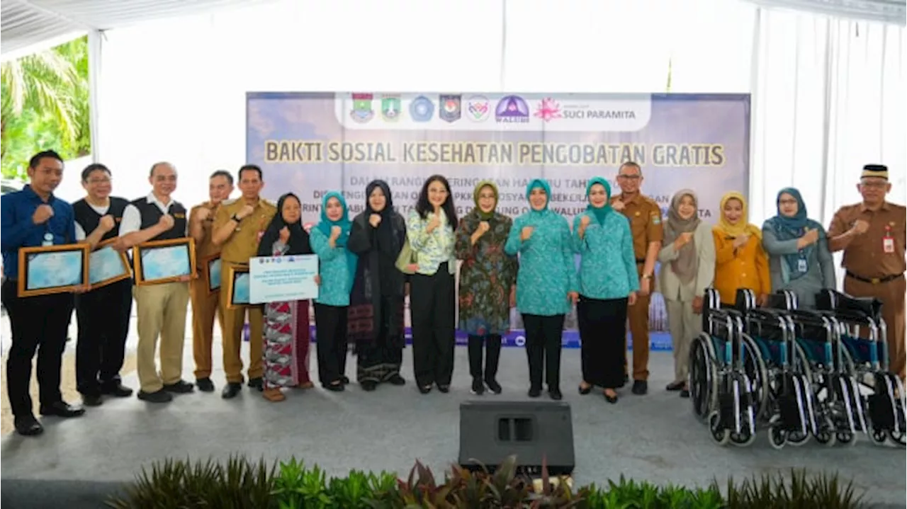 Ketum TP PKK Tinjau Bakti Sosial Kesehatan dan Pengobatan Gratis di Kabupaten Tangerang