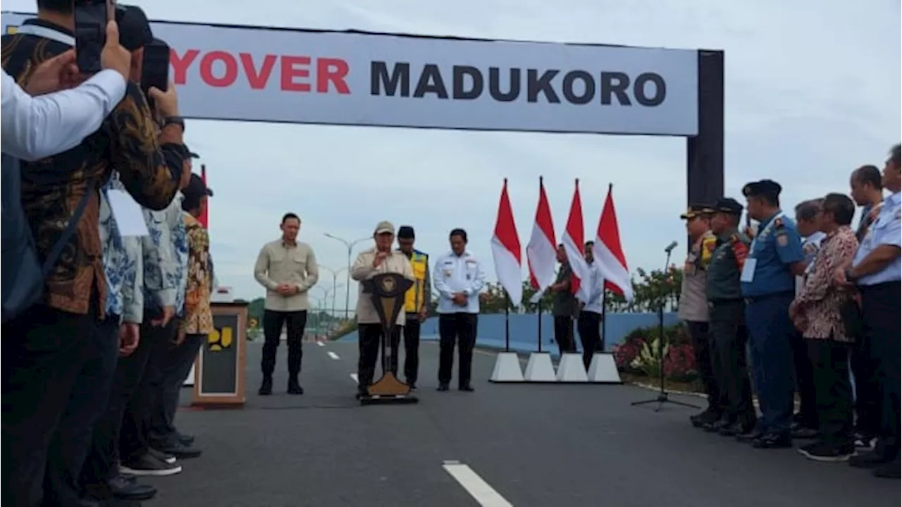 Prabowo Resmikan Flyover Madukoro Senilai Rp198,9 Miliar, Dipastikan Sesuai Spesifikasi