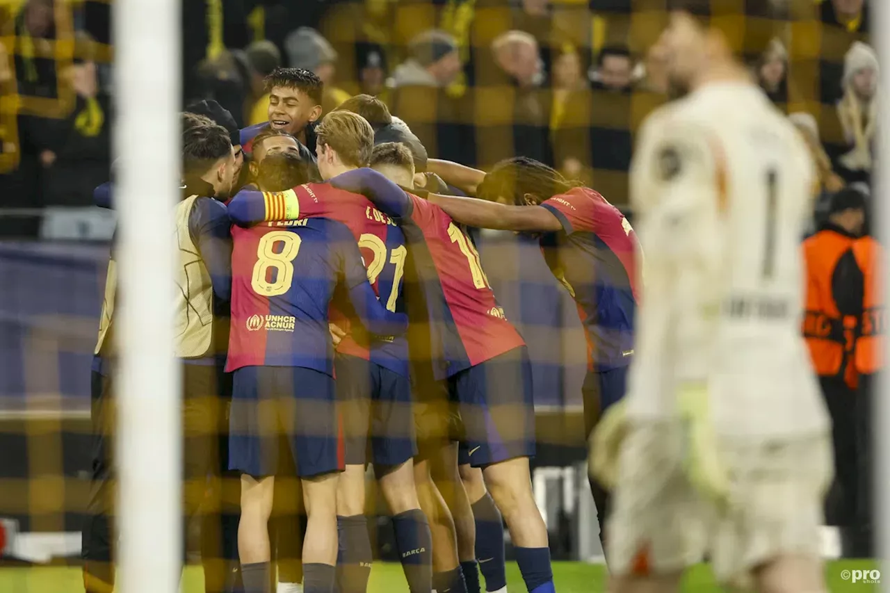 Barça weet met invaller Frenkie te winnen in Dortmund, City wéér onderuit