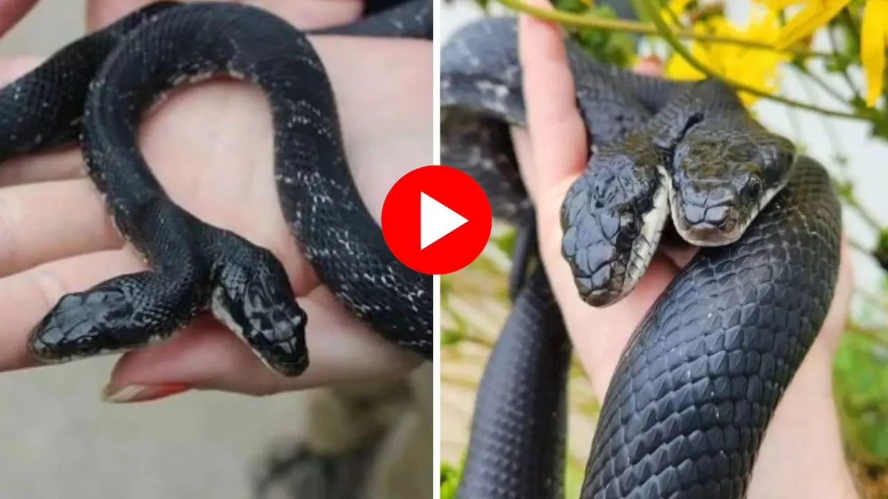 Very Rare Double Headed Rat Snake: ఒక పాముకు రెండు తలలు.. ఇది చేసే పనులే వేరు.. వీడియో చూస్తే మీకే ఆర్థవముతుంది!