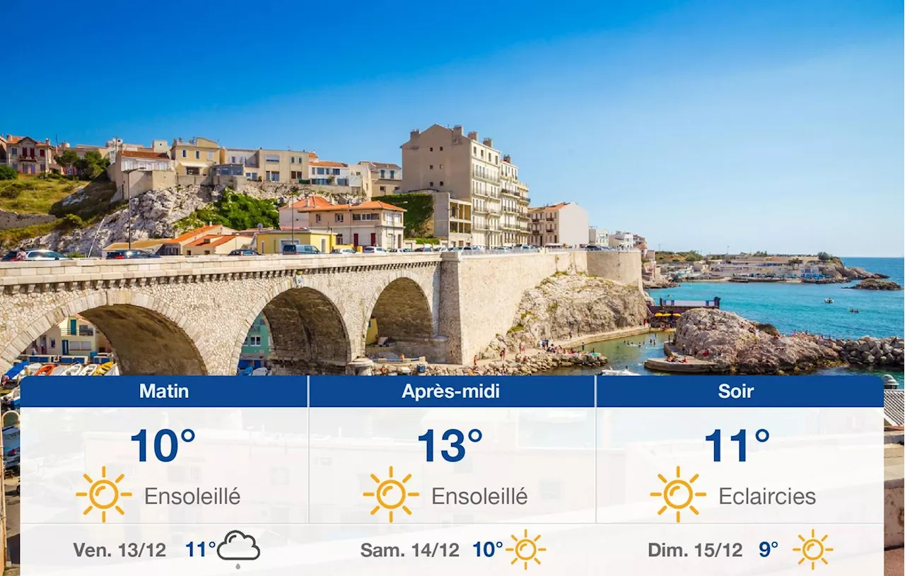 Météo Marseille: prévisions du jeudi 12 décembre 2024