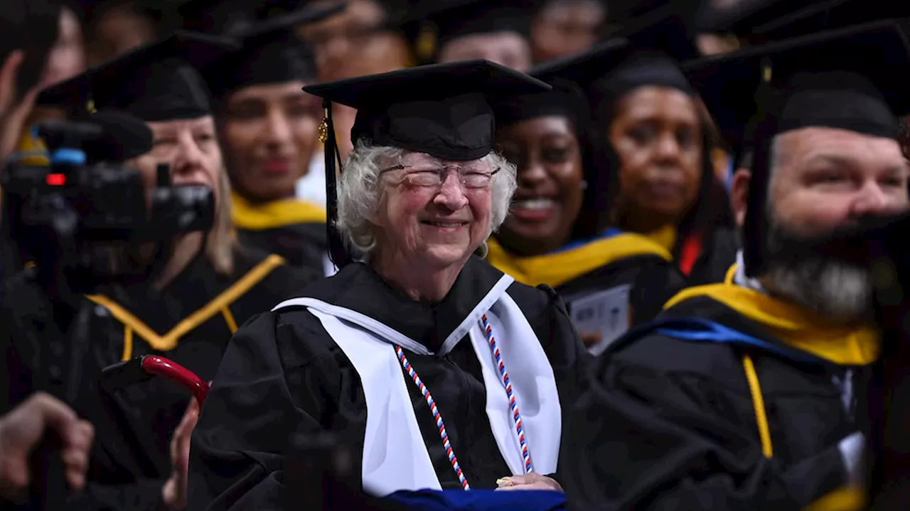 Great grandma of 15 graduates college at 90: 'It's like being in a dream'