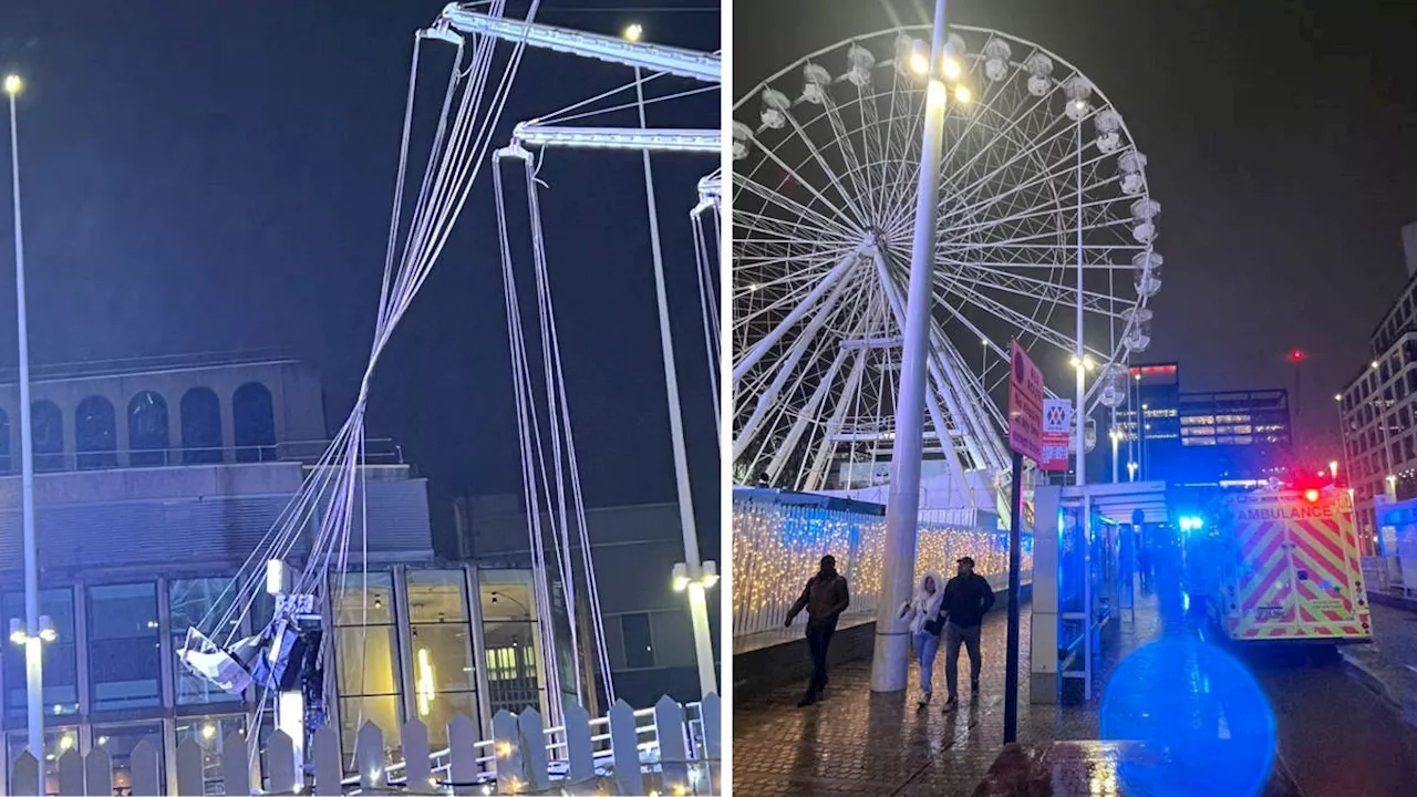 Horror as Christmas fairground ride 'collapses' with several injured