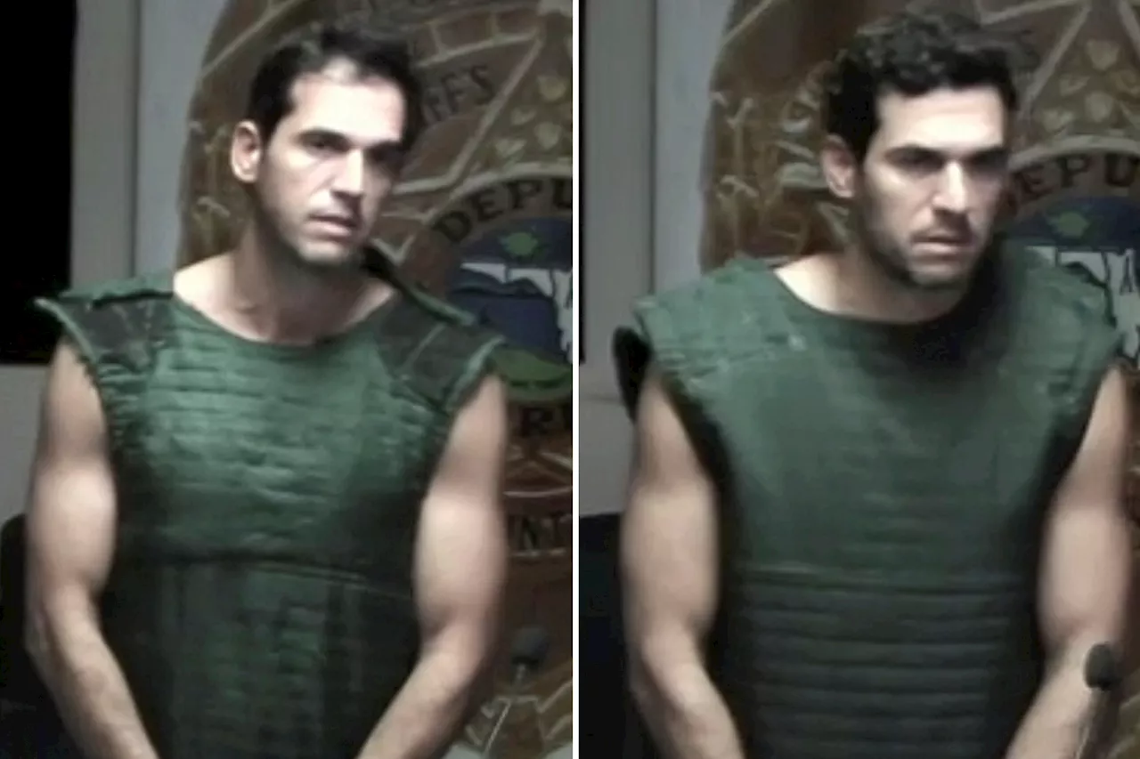 Twin real estate millionaires Oren and Alon Alexander charged with serial rape wear suicide vests to court