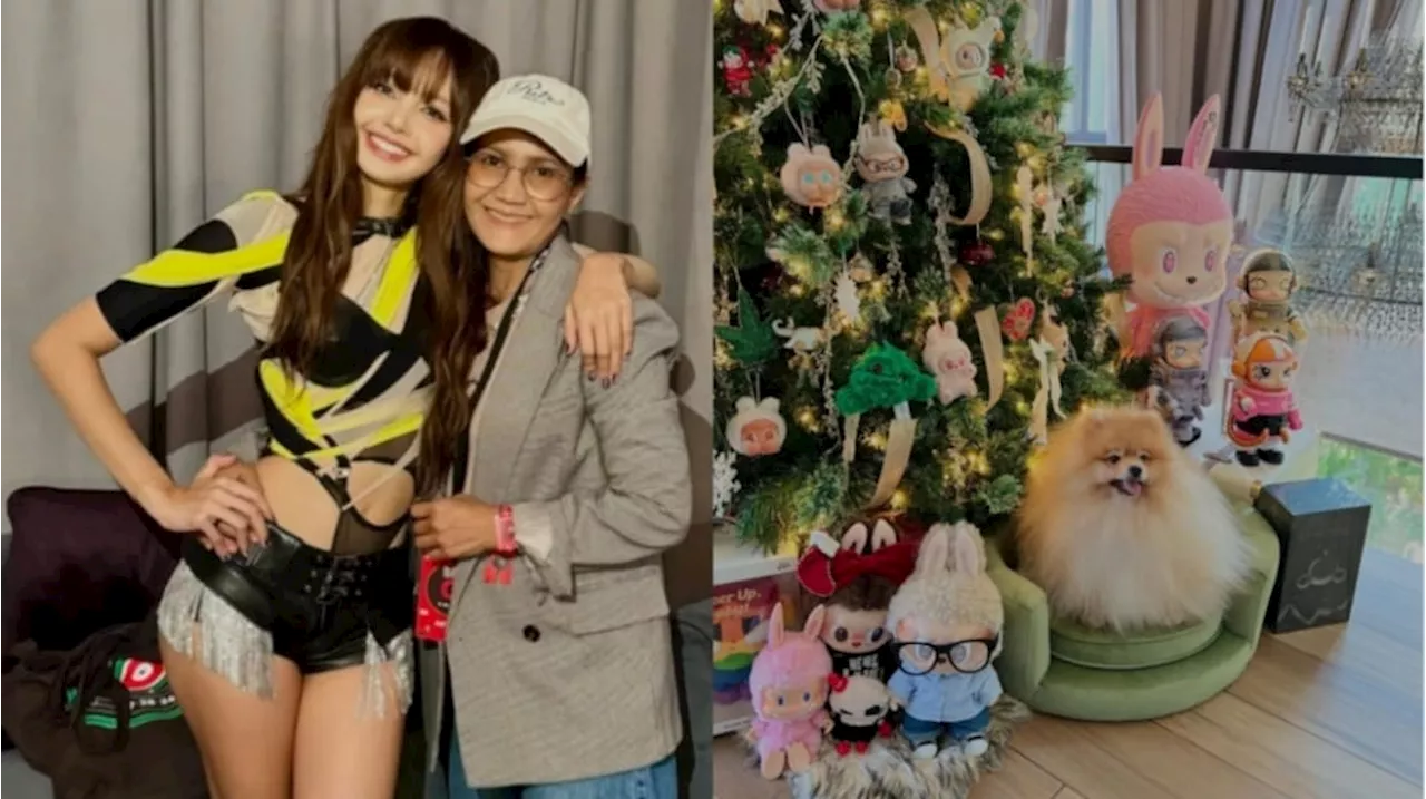 Anti-Mainstream! Lisa BLACKPINK Hiasi Pohon Natal dengan Koleksi Labubu